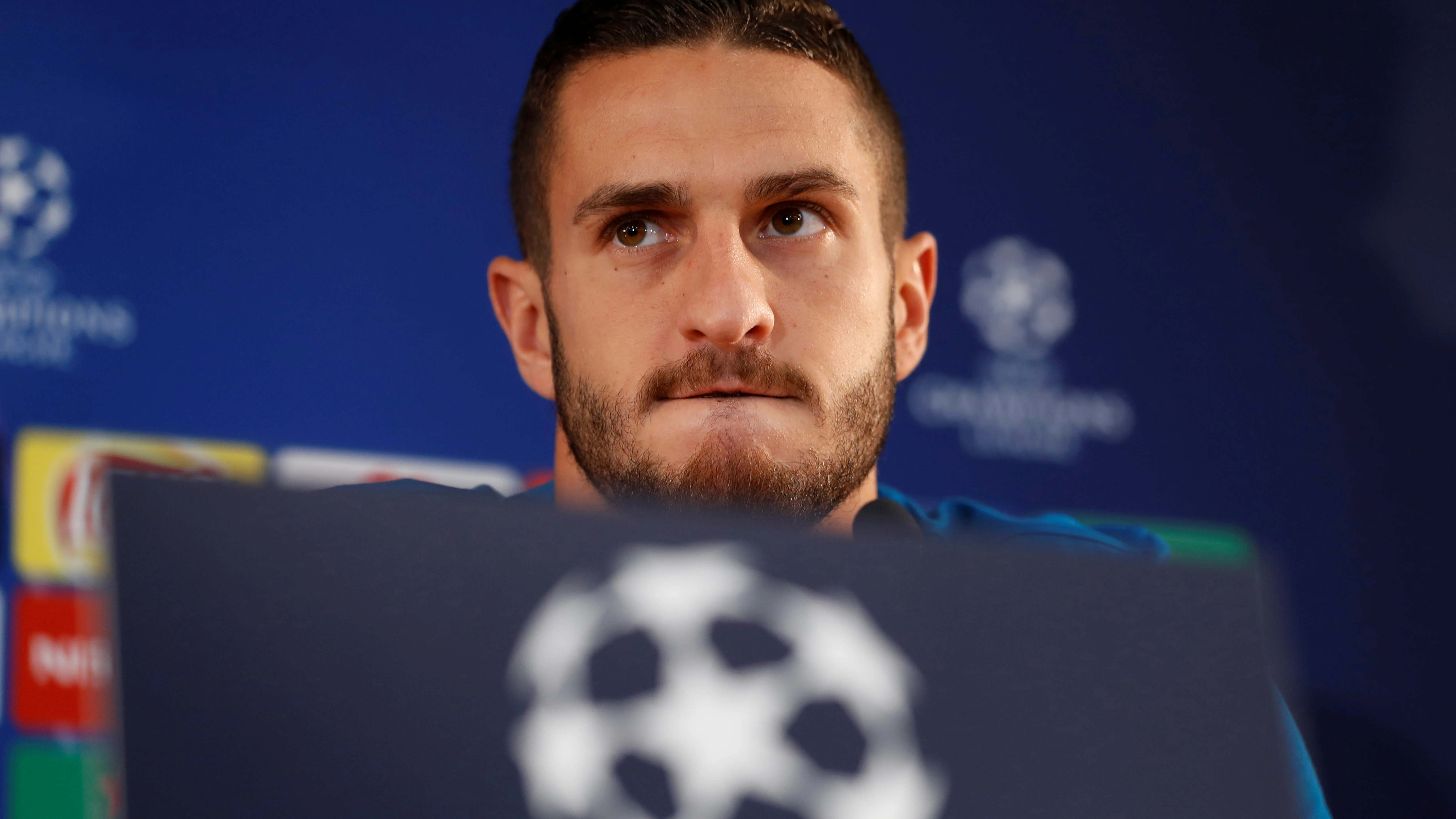 Koke, en rueda de prensa