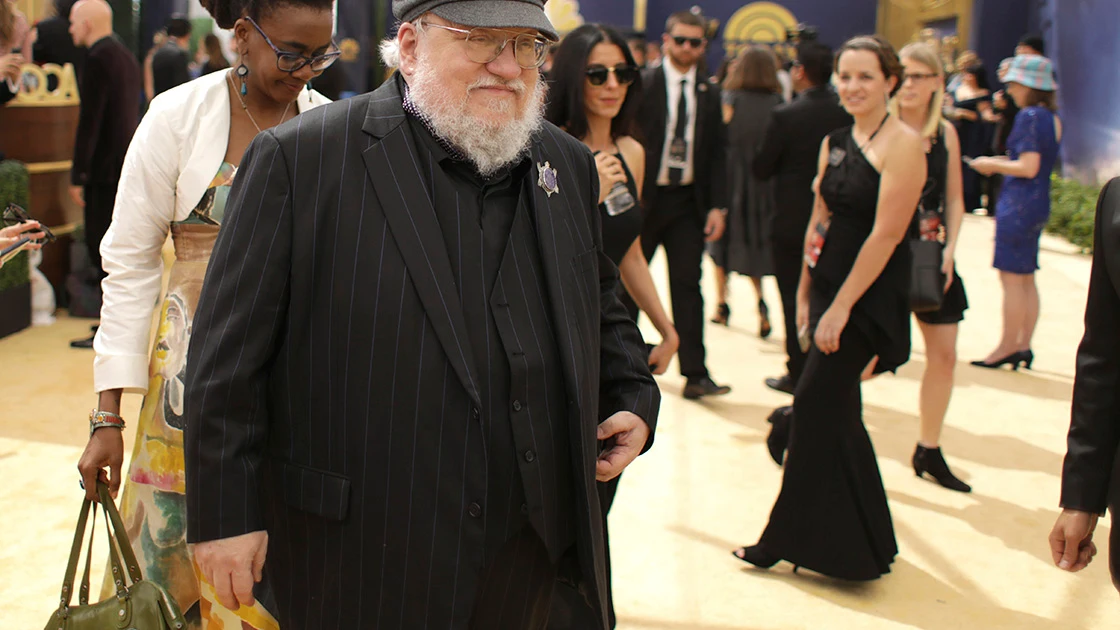 George R.R. Martin a su llegada a los Emmy 2018