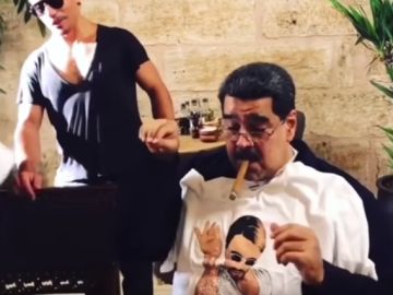 Nicolás Maduro en el interior de un restaurante Nicolás Maduro en el interior de un restaurante