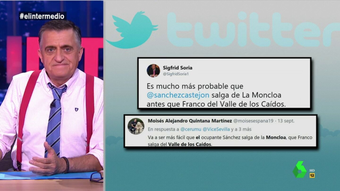 Wyoming, sobre los cambios de opini&oacute;n de S&aacute;nchez: "La pr&oacute;xima vez que hable del Valle de los Ca&iacute;dos propondr&aacute; convertirlo en una tienda de yogurt helado"