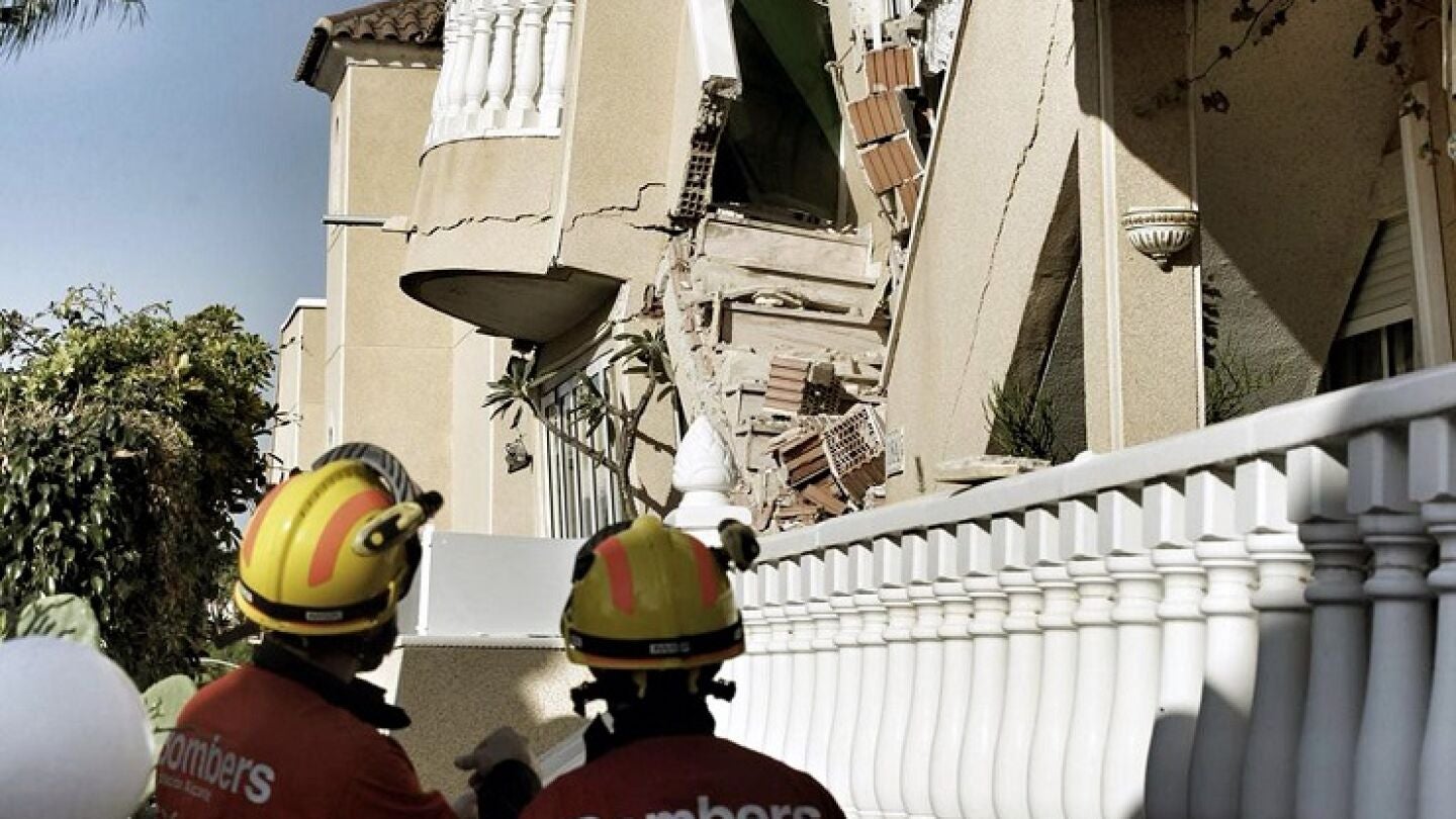 Derrumbe en Orihuela