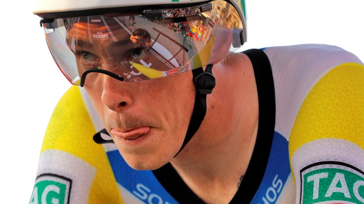 Rohan Dennis, durante una contrarreloj