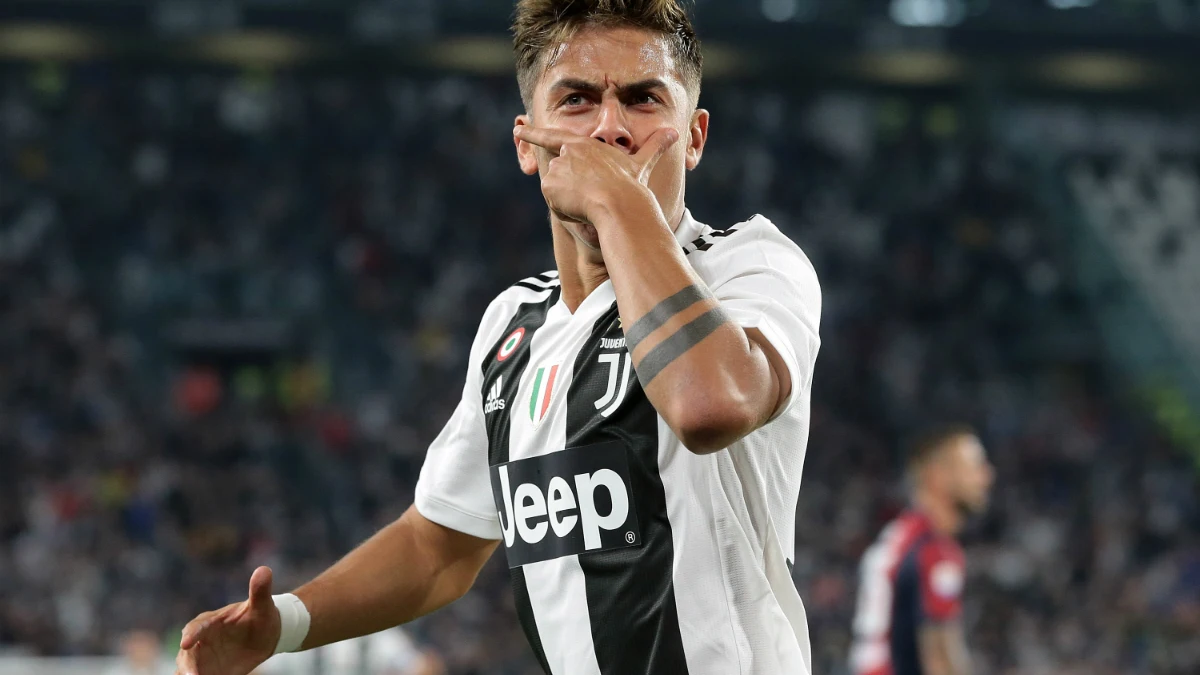 Dybala celebra un gol