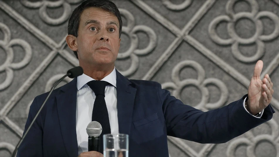 Manuel Valls ante los medios de comunicación