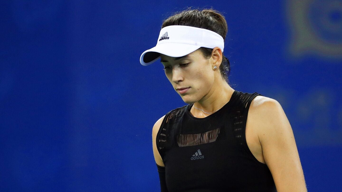 Muguruza, cabizbaja
