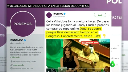 La crítica de Podemos a Celia Villalobos La crítica de Podemos a Celia Villalobos