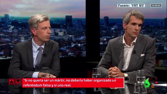 El 'dardo' directo de un periodista belga a Puigdemont El 'dardo' directo de un periodista belga a Puigdemont