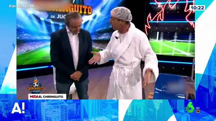 Cristóbal Soria la lía en El Chiringuito de Jugones