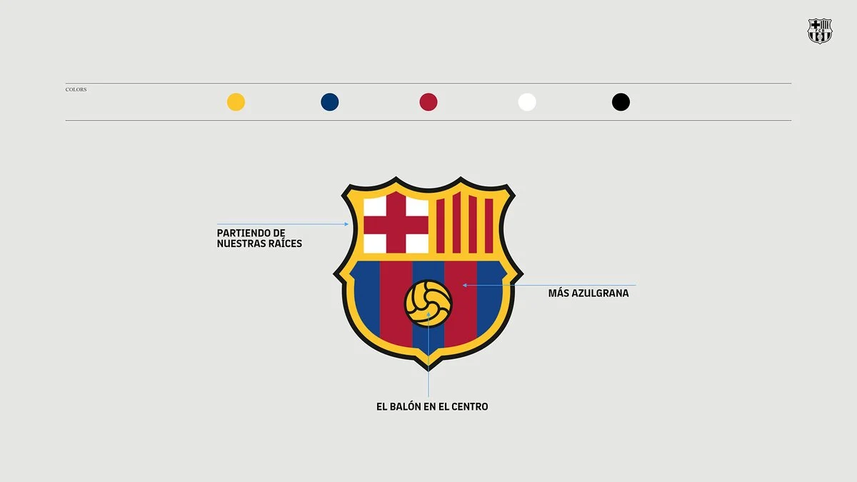 El nuevo escudo del Barcelona