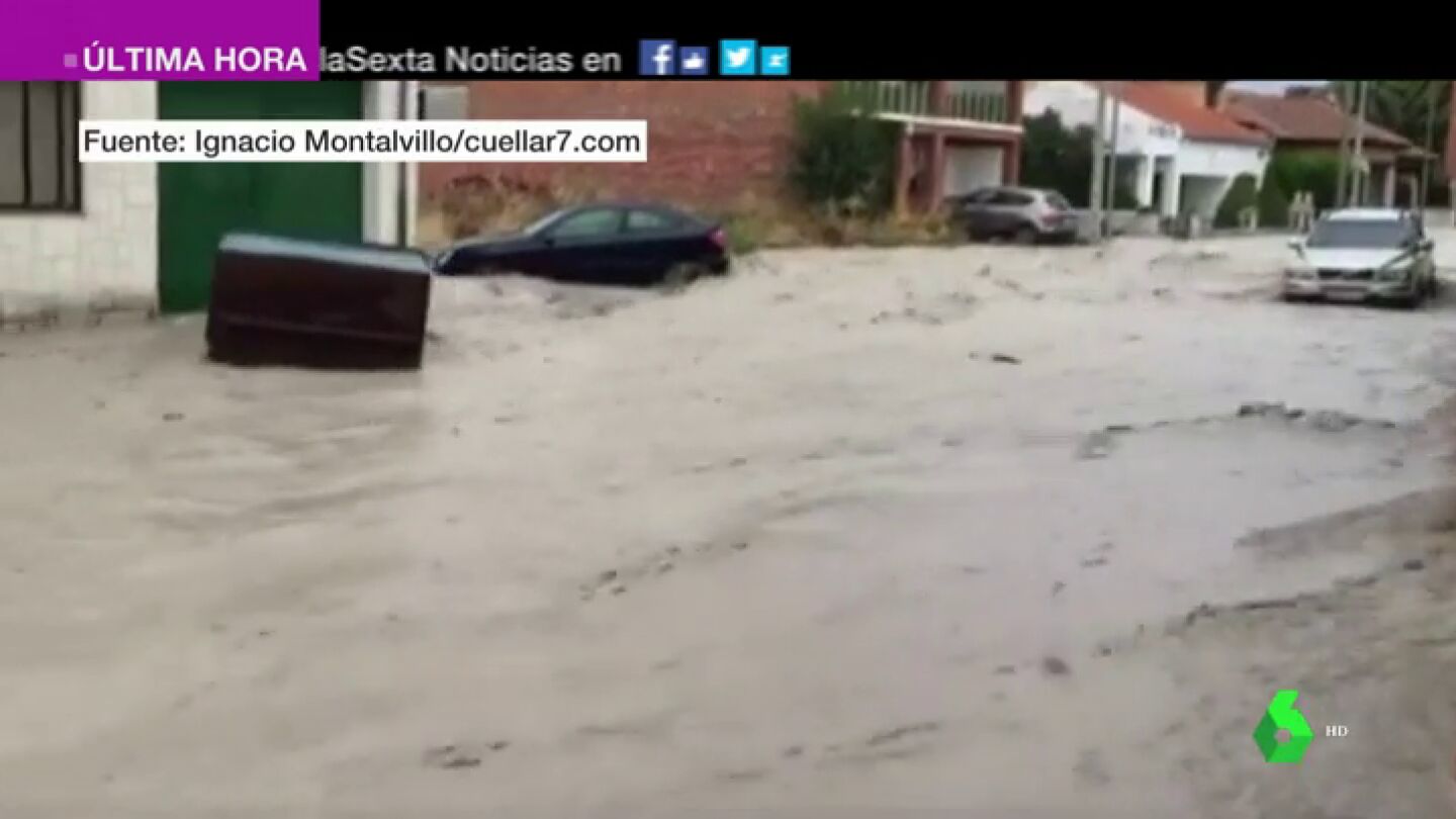 Las lluvias torrenciales provocan graves inundaciones en Segovia y C&oacute;rdoba