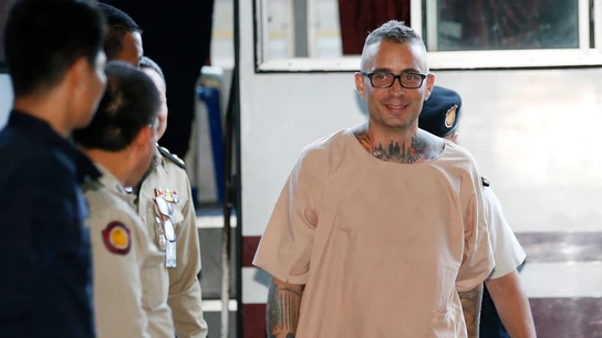 El español Artur Segarra a su llegada a una audiencia en el Tribunal Penal de Bangkok, Tailandia en 2017 El español Artur Segarra a su llegada a una audiencia en el Tribunal Penal de Bangkok, Tailandia en 2017