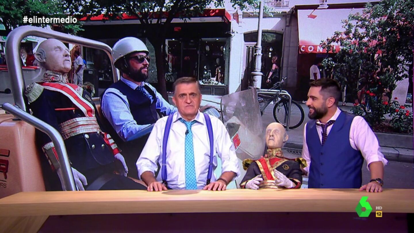 Dani Mateo, tras su paseo con Franco por Madrid: "Estaba tan cansado que se ha cruzado con tres rojos y no ha querido ni fusilarles"