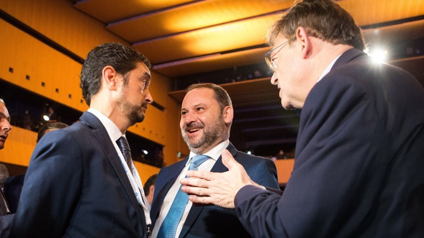 Jos&eacute; Luis &Aacute;balos en un acto empresarial del Corredor Mediterr&aacute;neo