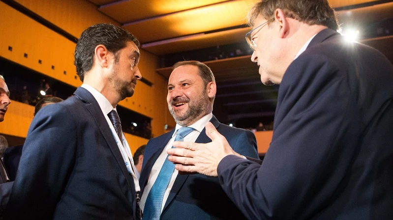 José Luis Ábalos en un acto empresarial del Corredor Mediterráneo