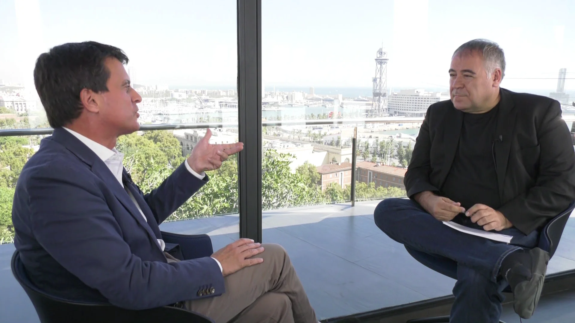 Manuel Valls en su entrevista con Antonio García Ferreras en ARV