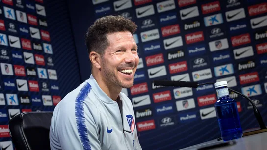 Simeone en rueda de prensa Simeone en rueda de prensa