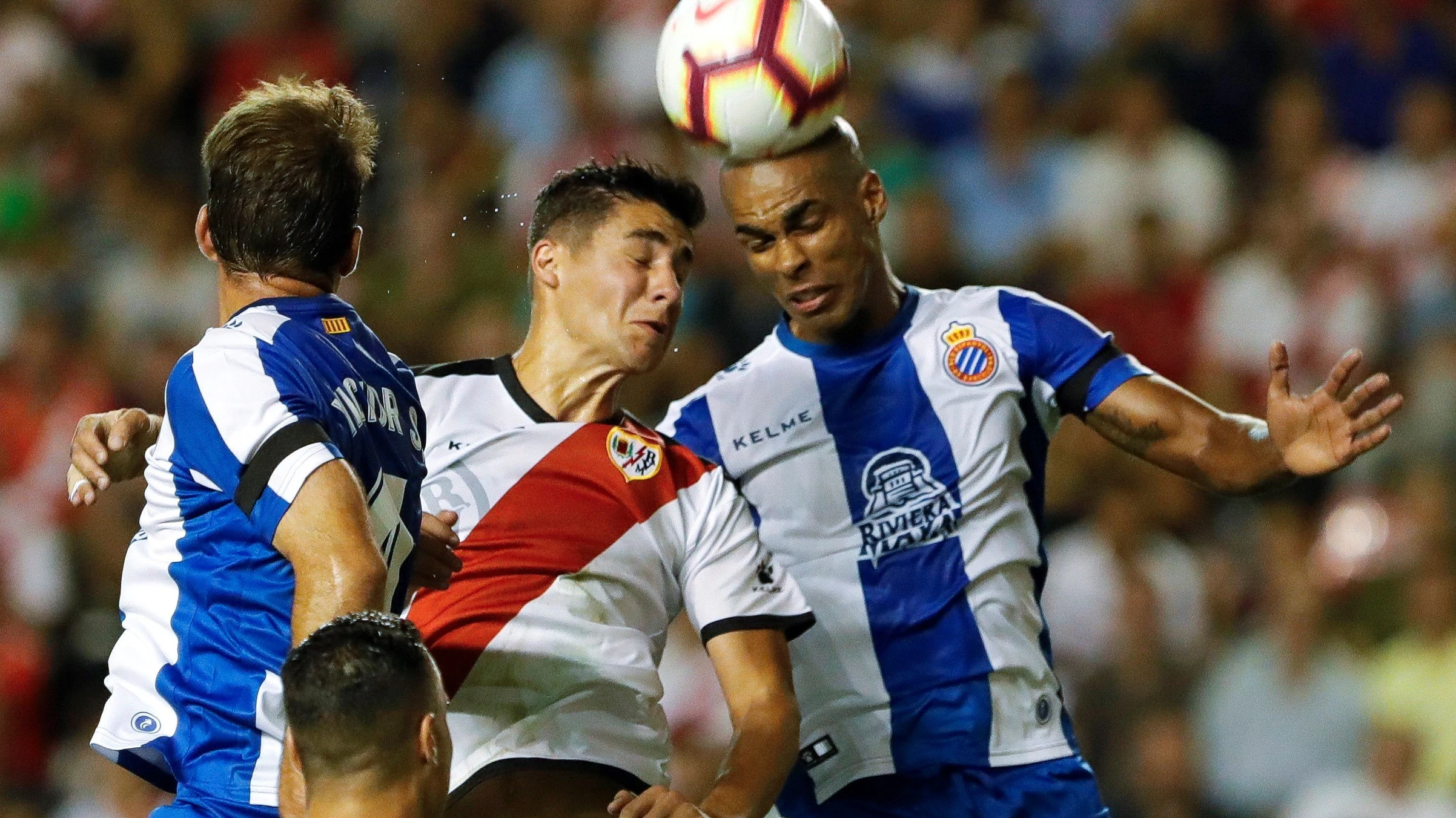 Momento del Rayo Vallecano-Espanyol