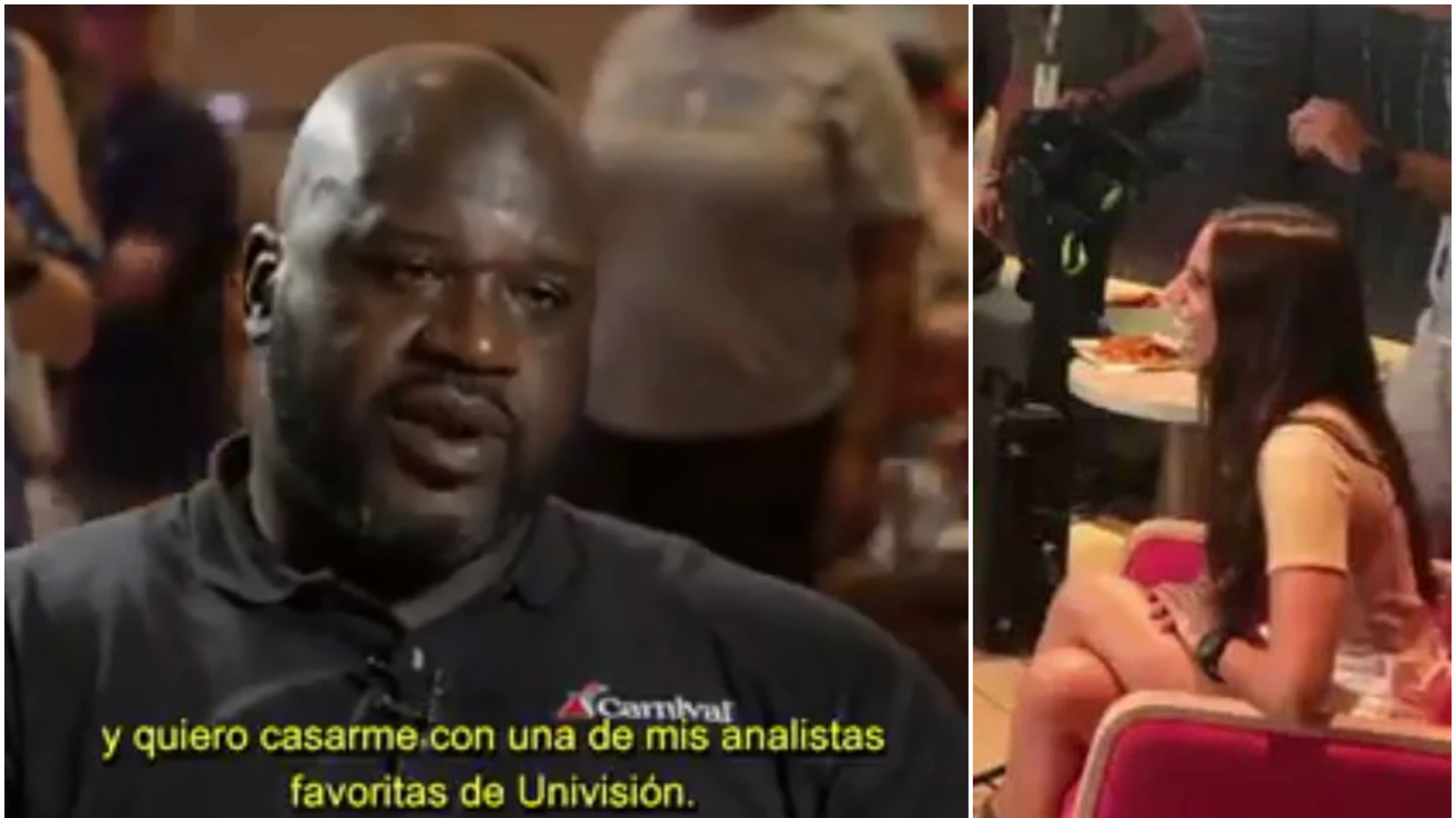 Shaquille O'Neal y Lucía Villalón Shaquille O'Neal y Lucía Villalón