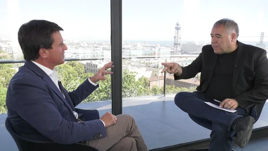 Antonio García Ferreras entrevista a Manuel Valls en Barcelona Antonio García Ferreras entrevista a Manuel Valls en Barcelona