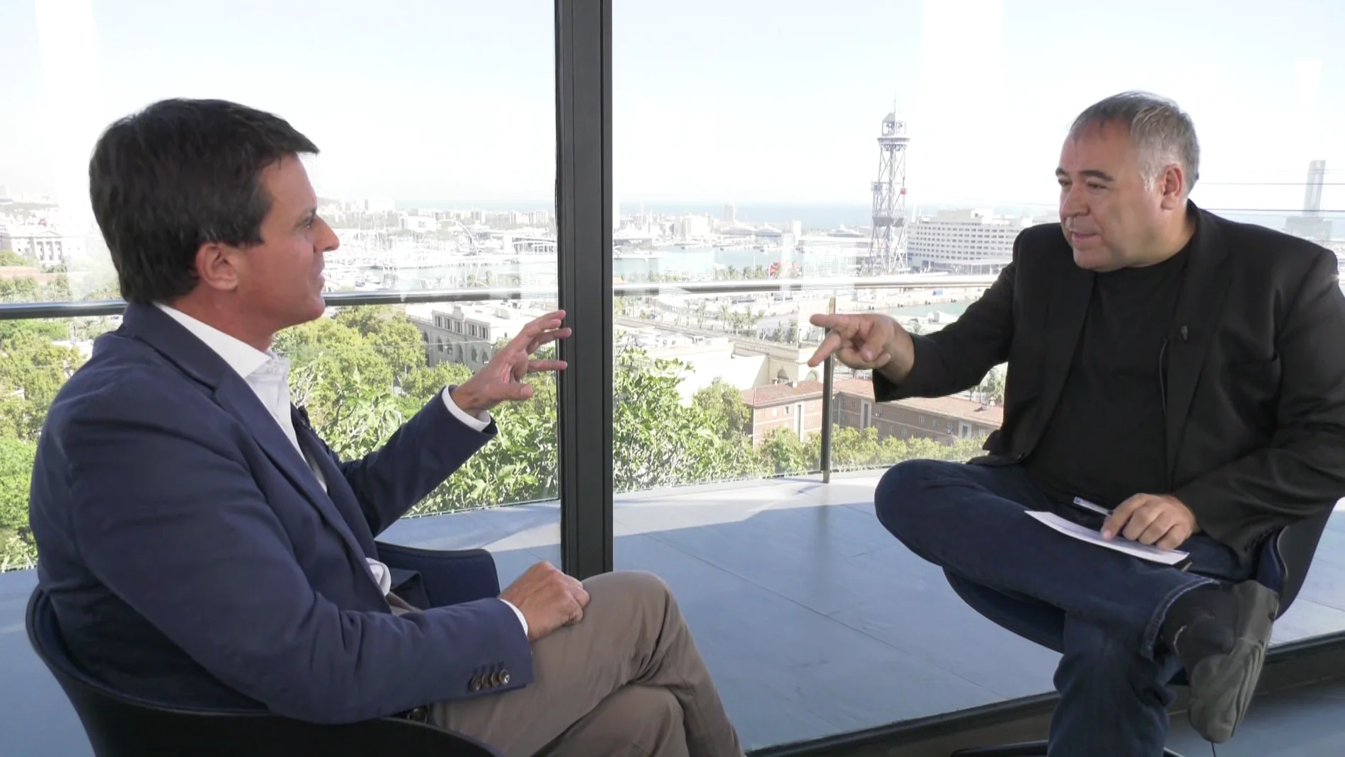 Antonio García Ferreras entrevista a Manuel Valls en Barcelona