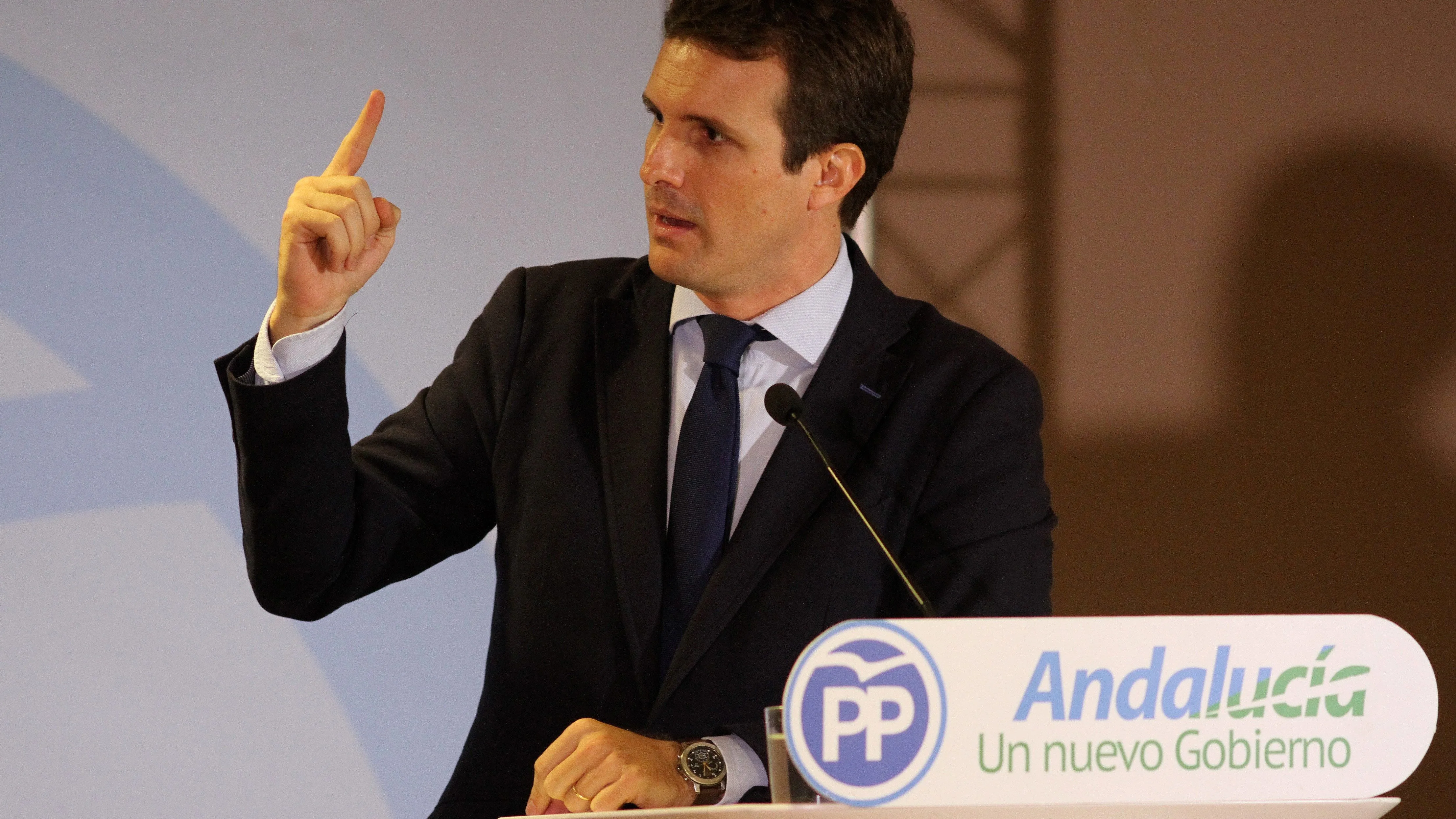 El presidente del PP, Pablo Casado 