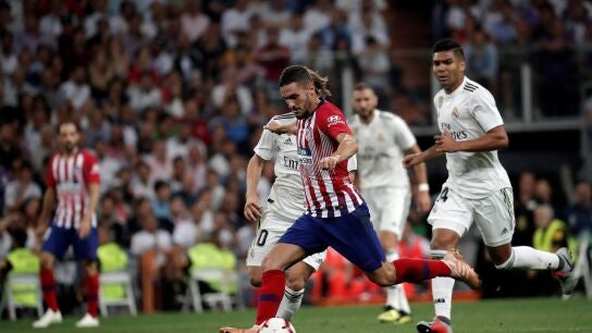 Koke, durante el partido contra el Atl&eacute;tico de Madrid