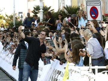 El actor Chris Hemsworth a su llegada al hotel que aloja a los invitados del Festival de San Sebastián El actor Chris Hemsworth a su llegada al hotel que aloja a los invitados del Festival de San Sebastián