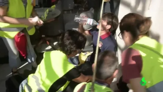 El hombre que agredió a un policía en Barcelona El hombre que agredió a un policía en Barcelona