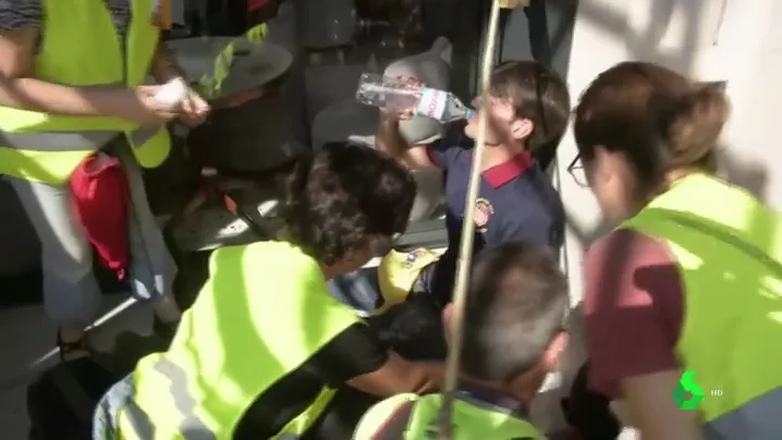 El hombre que agredió a un policía en Barcelona