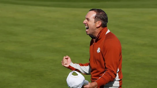 Sergio García celebra un golpe en la Ryder Cup Sergio García celebra un golpe en la Ryder Cup