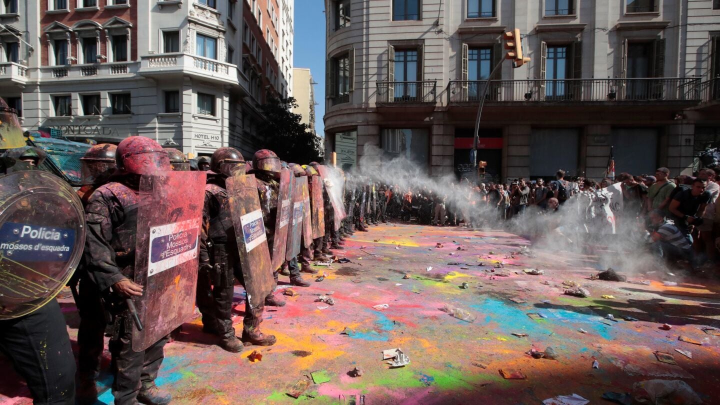 Los Mossos d'Esquadra han desplegado un amplio dispositivo policial 