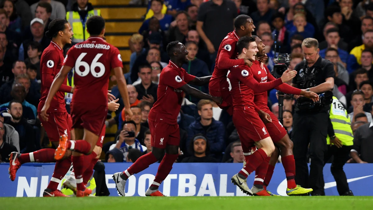 El Liverpool celebra un gol