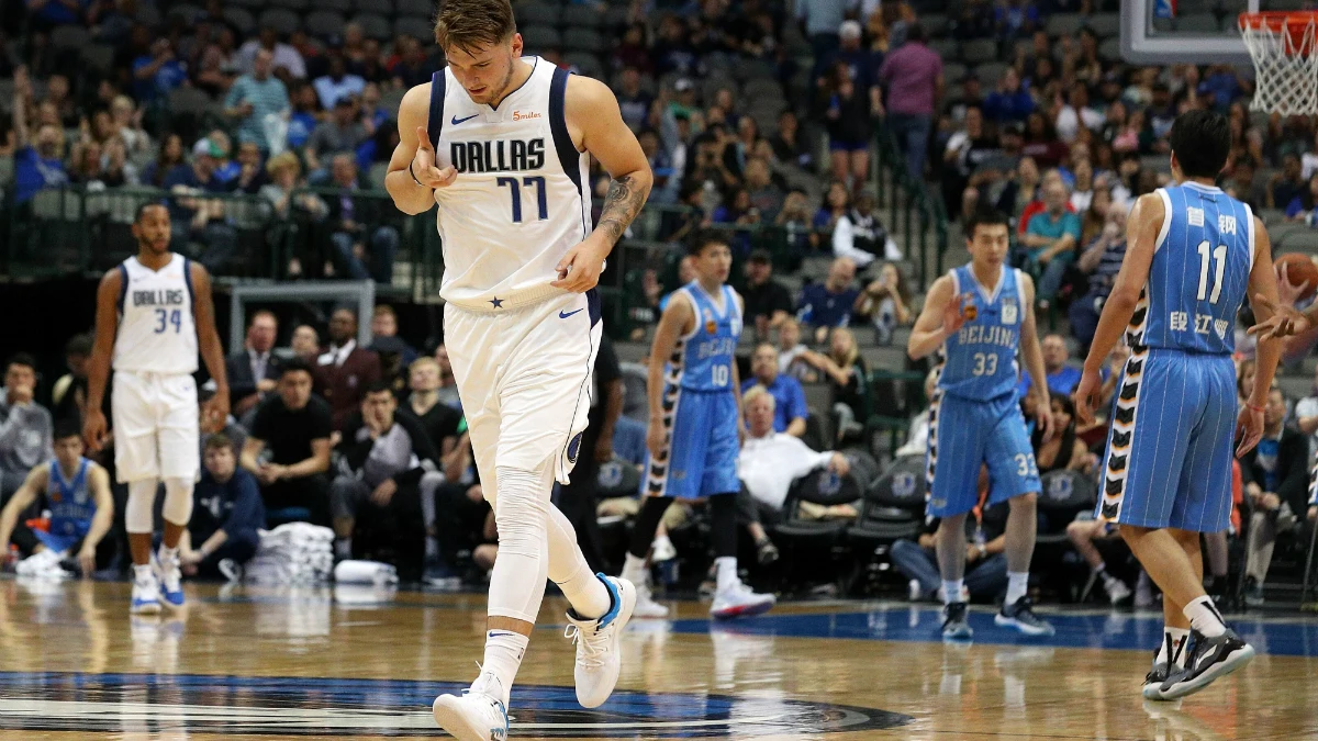 Luka Doncic, con los Mavericks