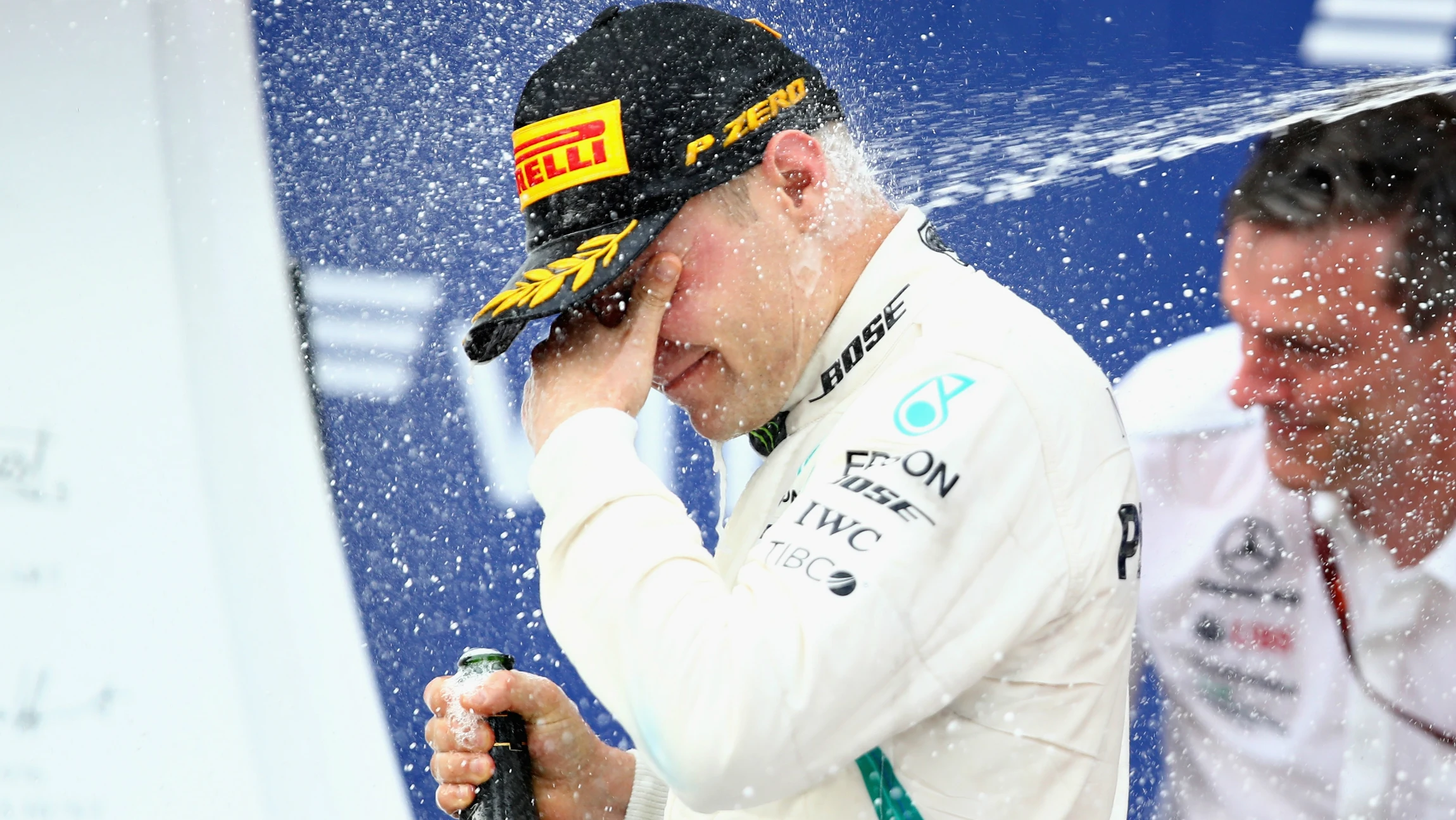 Bottas, en el podio