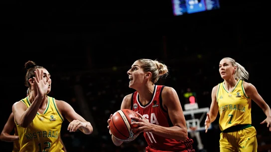 Momento de la final del Mundial de baloncesto femenino entre Estados Unidos y Australia Momento de la final del Mundial de baloncesto femenino entre Estados Unidos y Australia