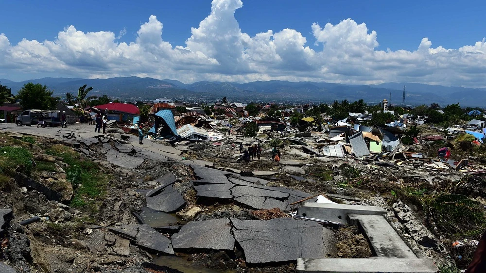 Imagen de Indonesia devastada tras el terremoto y el tsnami