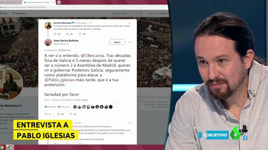Pablo Iglesias hablando sobre Carolina Bescansa Pablo Iglesias hablando sobre Carolina Bescansa