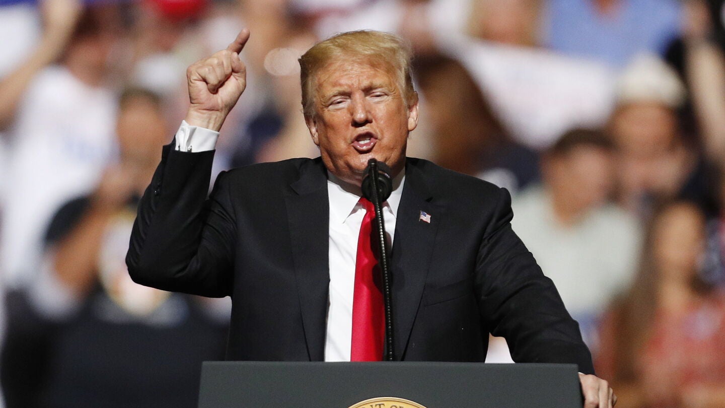 El presidente de EEUU, Donald Trump