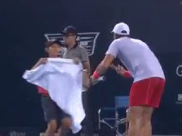 Fernando Verdasco abronca a un recogepelotas Fernando Verdasco abronca a un recogepelotas