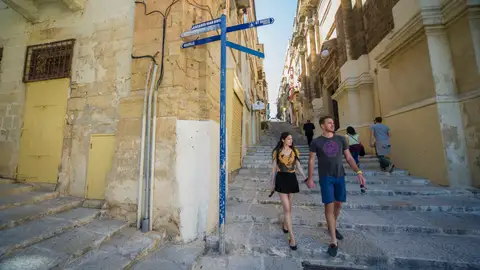 Calles La Valeta Enamórate de Malta en otoño