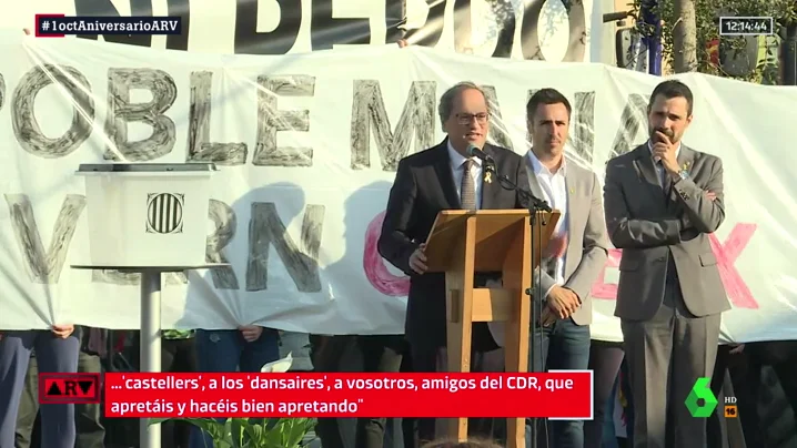 La 'arenga' de Torra a los CDR