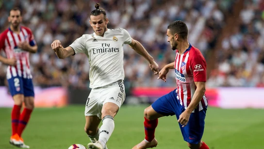 Gareth Bale conduce el balón ante el Atlético de Madrid Gareth Bale conduce el balón ante el Atlético de Madrid