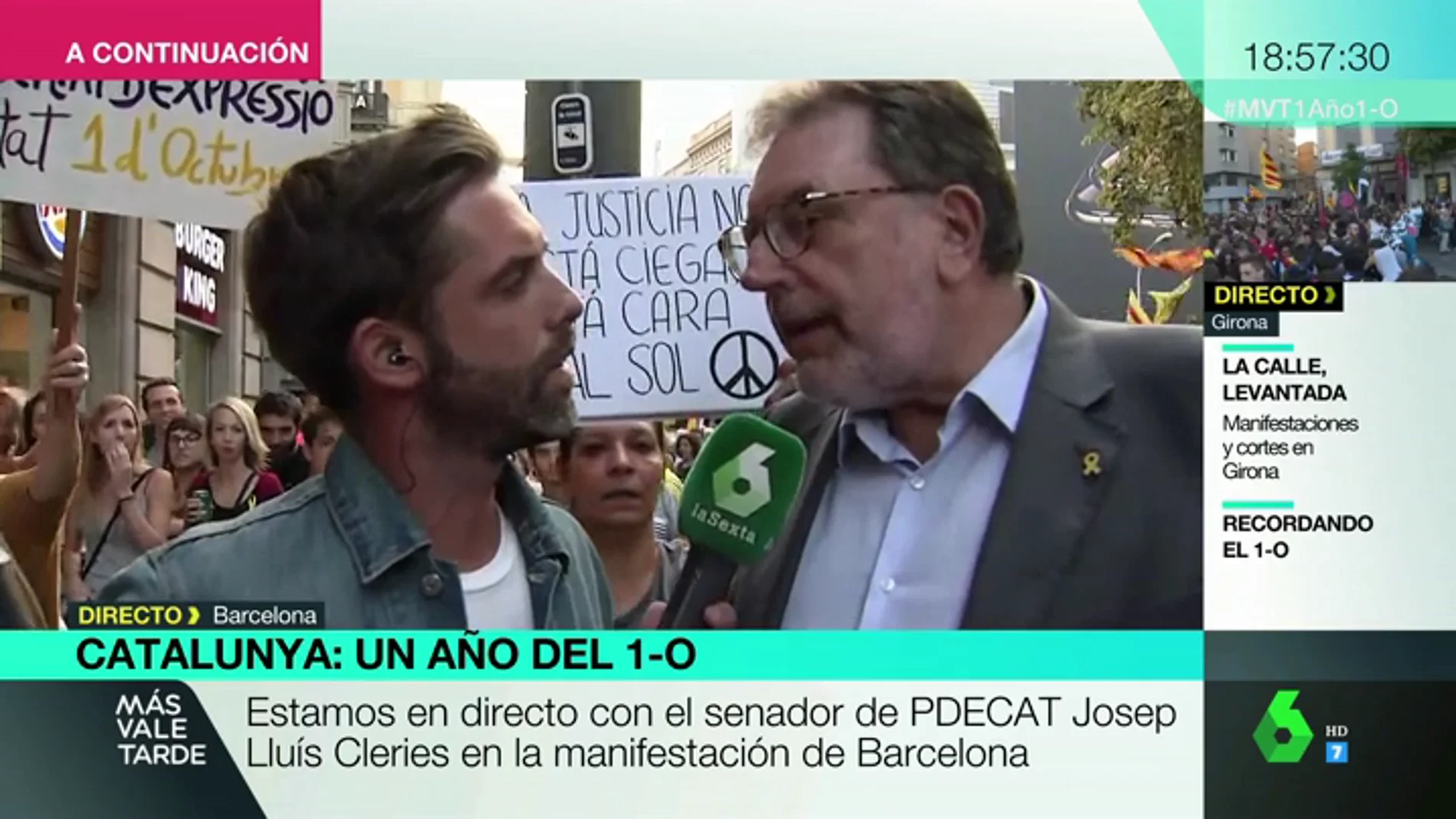 La tensa entrevista de Yélamo a Josep Lluís Cleries entre gritos e insultos hacia laSexta: "Muchas gracias por estar aquí"
