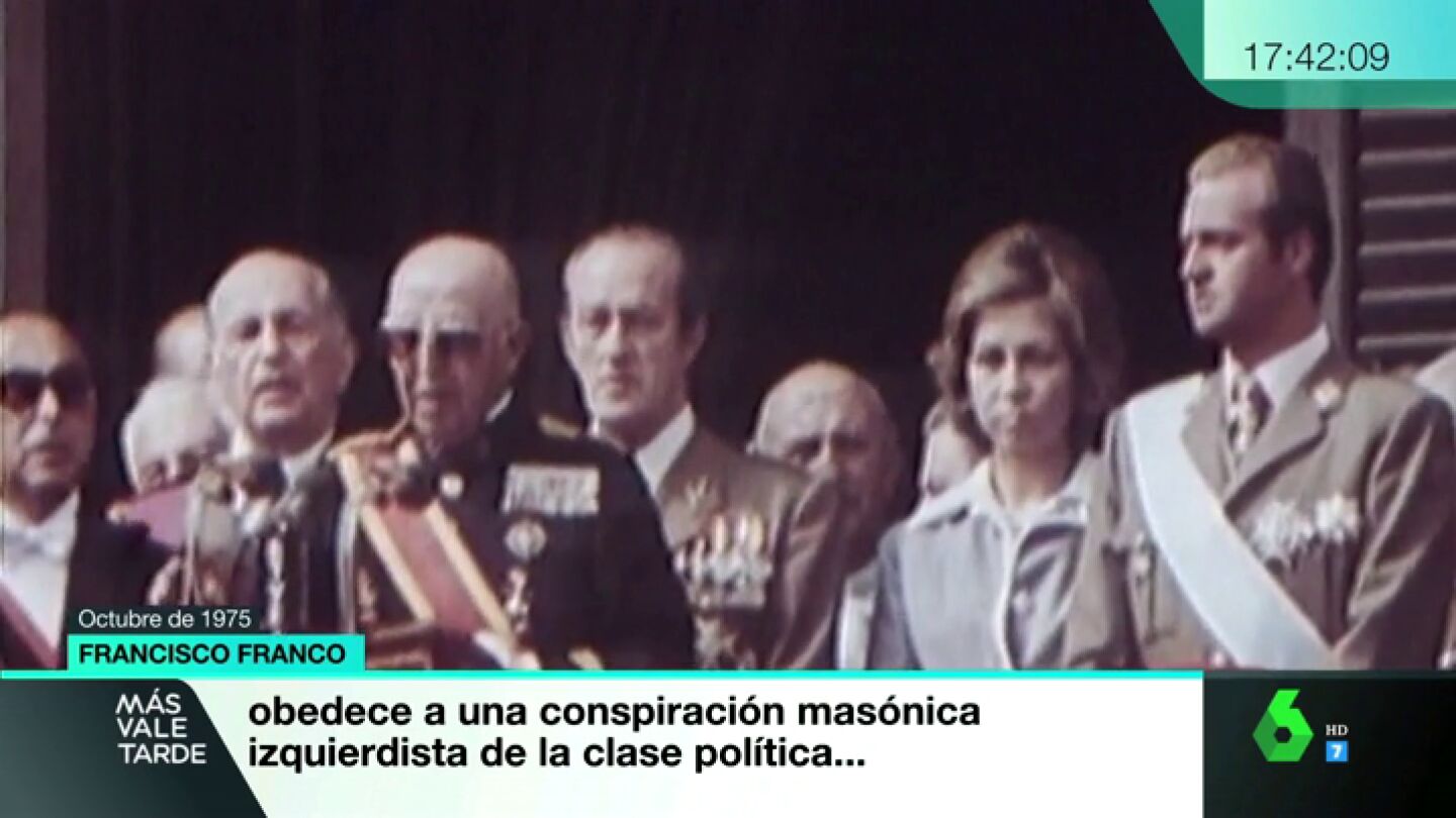 El &uacute;ltimo ba&ntilde;o de masas de Franco se organiz&oacute; un 1 de octubre: "Todo obedece a una conspiraci&oacute;n mas&oacute;nica izquierdista"