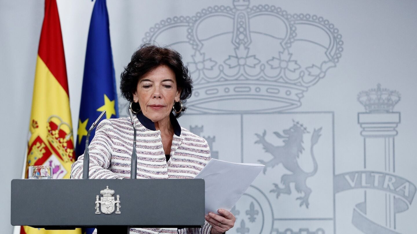 La ministra portavoz del Gobierno, Isabel Cela&aacute;