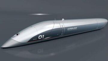 Cápsula del tren supersónico 'hyperloop'