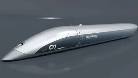 Cápsula del tren supersónico 'hyperloop' Cápsula del tren supersónico 'hyperloop'