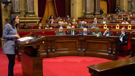 Inés Arrimadas en el Parlament de Cataluña Inés Arrimadas en el Parlament de Cataluña