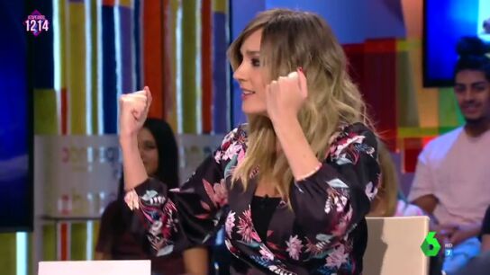 El gui&ntilde;o de Anna Simon a 'Friends' con el m&iacute;tico gesto de Ross para contestar al 'zasca' de Frank Blanco sobre su look