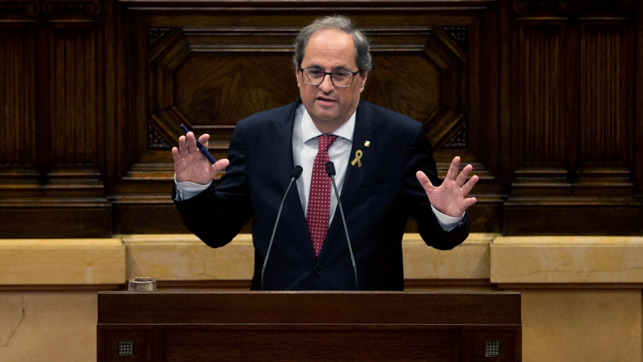 El presidente de la Generalitat, Quim Torra